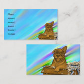 Puppy in een doos visitekaartje (Voorkant / Achterkant)