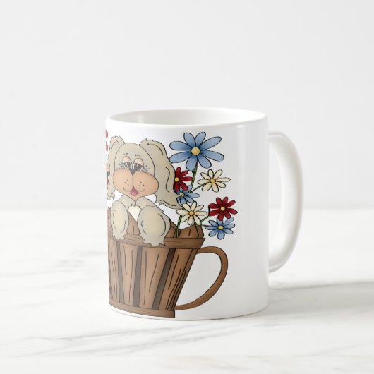 Puppy in een Mok van de waterkant (Voorkant rechts)