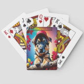 Puppy in een Pet Monogram Kinder Match spel Pokerkaarten (Achterkant)