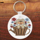 Puppy in een Sleutelhanger in een waterbad (Voorkant)