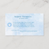 Puppy in Pail Pet Groomer Services Visitekaartje (Achterkant)