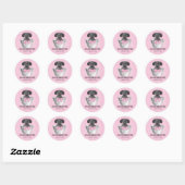 Puppy in Tin Tub Dog Groomer Business Stickers (Vel)