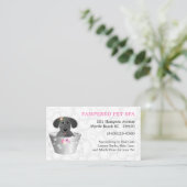 Puppy in Visitekaartje met buispitten (Staand voorkant)