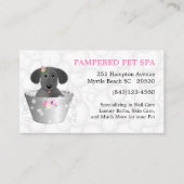 Puppy in Visitekaartje met buispitten (Voorkant)