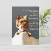 Puppy Invitation Kaart (Staand voorkant)