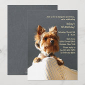 Puppy Invitation Kaart (Voorkant / Achterkant)