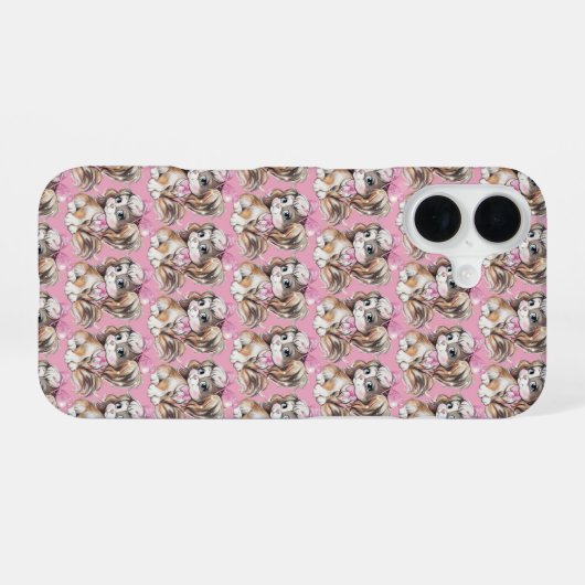 Puppy iPhone Case iPhone 16 Hoesje (Achterkant horizontaal)