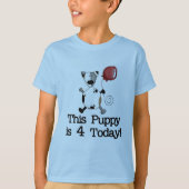 Puppy is 4 Verjaardag Tshirts en geschenken (Voorkant)