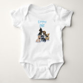 Puppy 🐶 Jongens eerste verjaardagsfeestje cadeau Romper (Voorkant)
