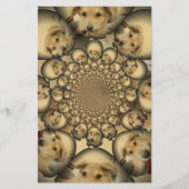 Puppy Kaleidoscoop Art Print Briefpapier (Voorkant)