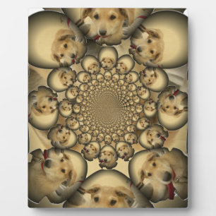 Puppy Kaleidoscoop Art Print Fotoplaat