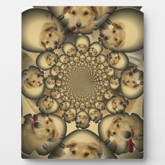 Puppy Kaleidoscoop Art Print Fotoplaat (Voorkant)