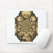Puppy Kaleidoscoop Art Print Muismat (Met muis)