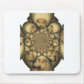 Puppy Kaleidoscoop Art Print Muismat (Voorkant)