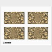 Puppy Kaleidoscoop Art Print Rechthoekige Sticker (Vel)