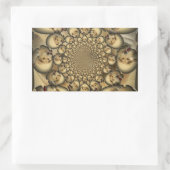 Puppy Kaleidoscoop Art Print Rechthoekige Sticker (Tas)