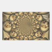 Puppy Kaleidoscoop Art Print Rechthoekige Sticker (Voorkant)