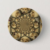Puppy Kaleidoscoop Art Print Ronde Button 5,7 Cm (Voorkant)