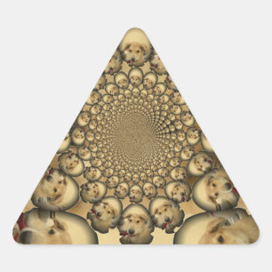 Puppy Kaleidoscoop Art Print Sticker