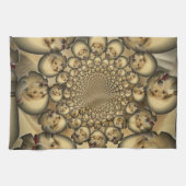 Puppy Kaleidoscoop Art Print Theedoek (Horizontaal)