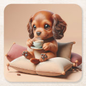 Puppy Kartonnen Onderzetters (Voorkant)