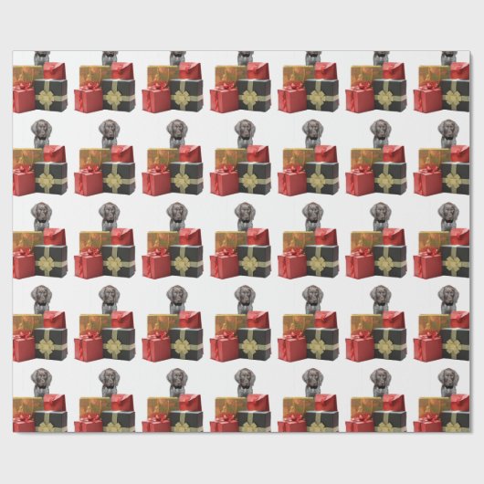 Puppy kerstcadeautjes cadeaupapier (Vlak)