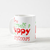 Puppy kerstfeestdag Mok (Voorkant links)