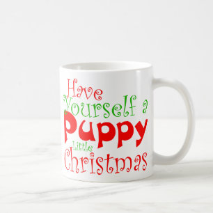 Puppy kerstfeestdag Mok