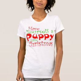 Puppy kerstfeestdag T-shirt