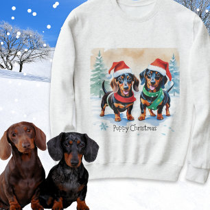 Puppy Kerstmis Dachshund Worst Hond Puppies Trui