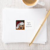 Puppy kerstretour-labels etiket (Insitu)