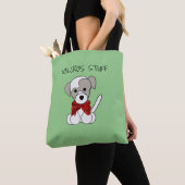 Puppy kerstTas uploaden of tekenen Tote Bag (Dichtbij)