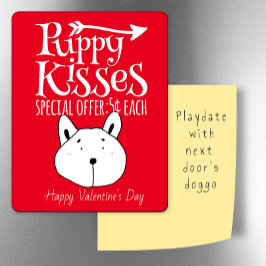 Puppy Kisses Valentijn koelkast Magneet