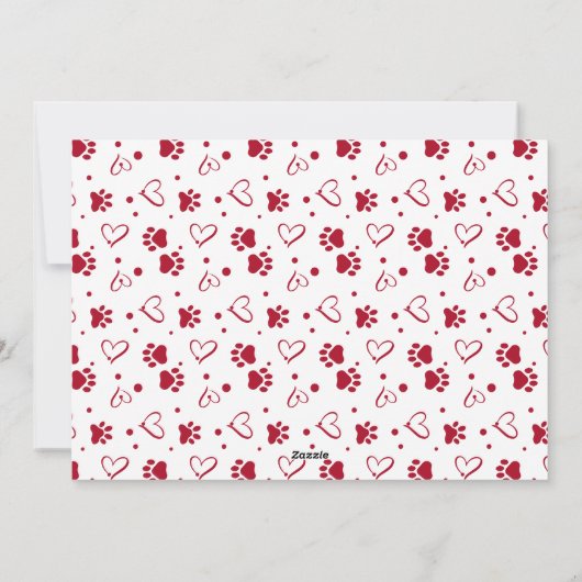 Puppy Kisses Valentijn Wishes Puppy Dog Foto Feestdagenkaart (Achterkant)