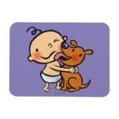 Puppy Kisses voor de Baby Magneet (Horizontaal)