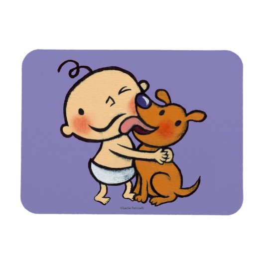 Puppy Kisses voor de Baby Magneet (Horizontaal)
