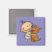 Puppy Kisses voor de Baby Magneet (Voorkant / Achterkant)