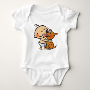 Puppy Kisses voor de Baby Romper