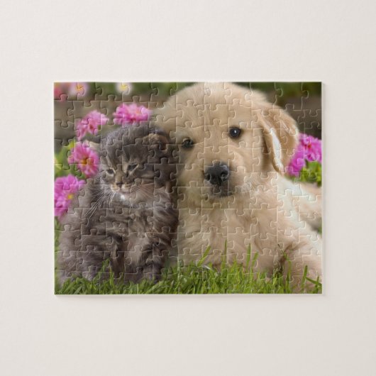 Puppy & Kitten Game Puzzle Legpuzzel (Horizontaal)