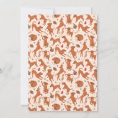 Puppy Kusjes en Baby Giggles Baby shower Kaart (Achterkant)