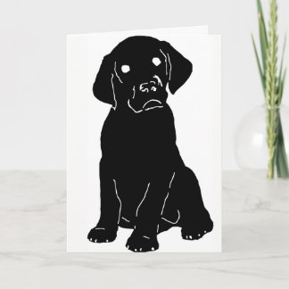 Puppy Lab Love Card w/Custom Message Bedankkaart