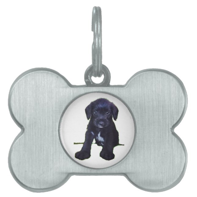 Puppy Label Huisdieren Naamplaatje (voorkant)