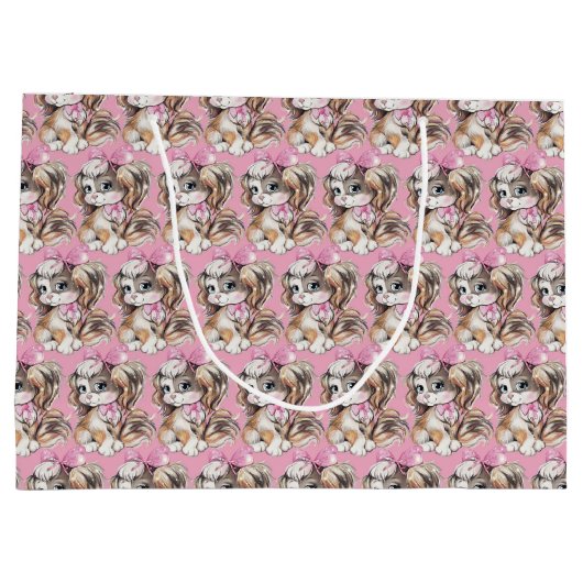 Puppy Large Gift Bag Groot Cadeauzakje (Achterkant)