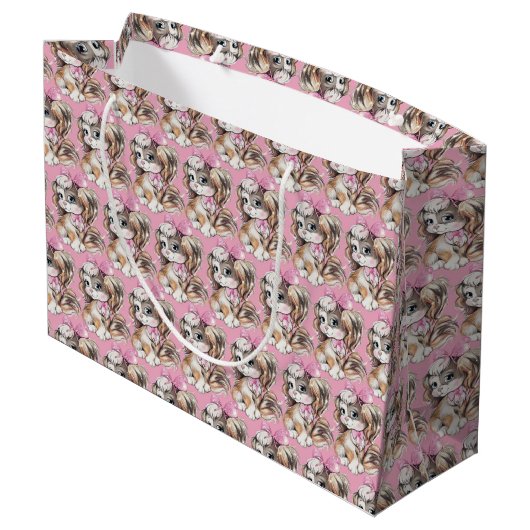 Puppy Large Gift Bag Groot Cadeauzakje (Achterkant Gekanteld)