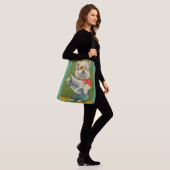 puppy leest krant crossbody tas (Op model)