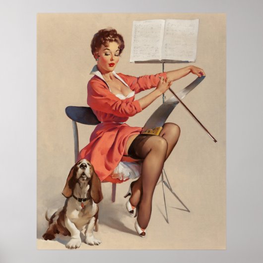 Puppy Leren Een Song Pin Up Poster (Voorkant)