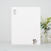 Puppy Letterhead Briefhoofd Ontwerp (Staand voorkant)
