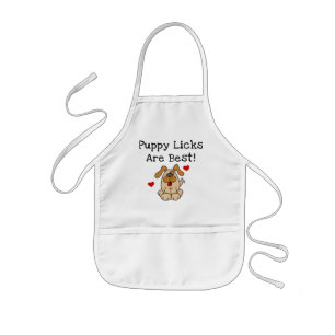 Puppy Licks Zijn Beste Tshirts En Gifts Kinder Schort