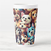 Puppy liefde alsjeblieft latte mok (Voorkant)