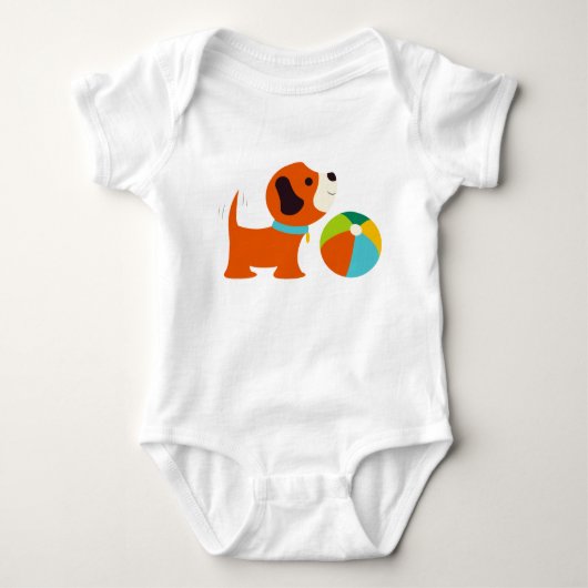 Puppy Liefde Baby Creeper Romper (Voorkant)